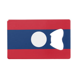 Abrebotellas De Tarjeta De Crédito Bandera de Laos