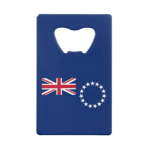 Abrebotellas De Tarjeta De Crédito Bandera de las Islas Cook