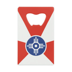 Abrebotellas De Tarjeta De Crédito Bandera de las TIC de Wichita KS