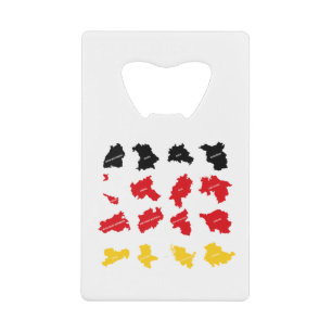 Abrebotellas De Tarjeta De Crédito Bandera de los Estados alemanes
