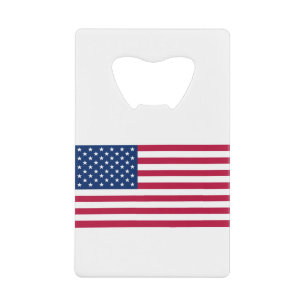 Abrebotellas De Tarjeta De Crédito Bandera De Los Estados Unidos