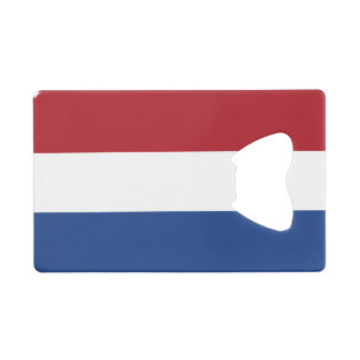 Abrebotellas De Tarjeta De Crédito Bandera de los Países Bajos