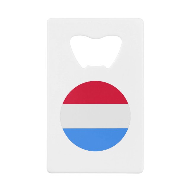 Abrebotellas De Tarjeta De Crédito Bandera de Luxemburgo (Anverso)