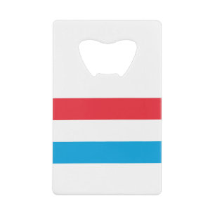 Abrebotellas De Tarjeta De Crédito Bandera de Luxemburgo