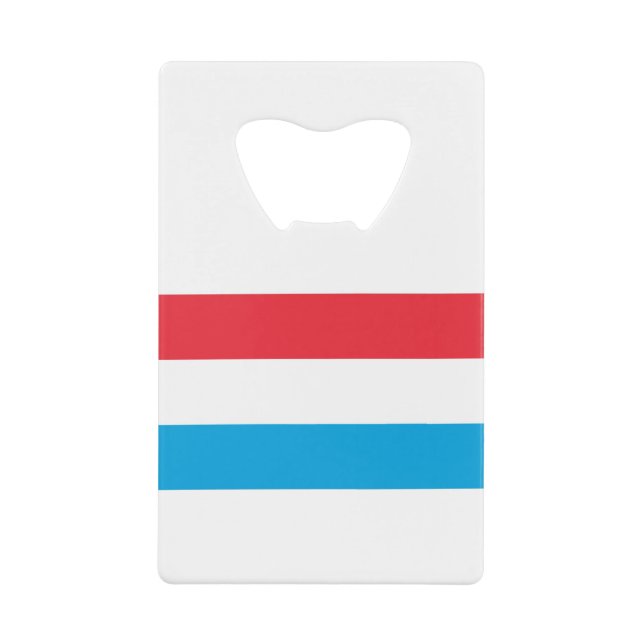 Abrebotellas De Tarjeta De Crédito Bandera de Luxemburgo (Anverso)