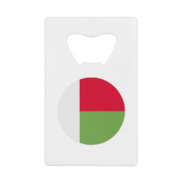 Abrebotellas De Tarjeta De Crédito Bandera de Madagascar