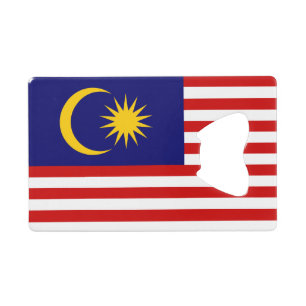 Abrebotellas De Tarjeta De Crédito Bandera de Malasia