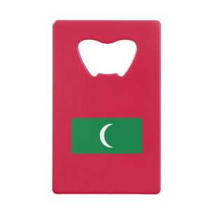 Abrebotellas De Tarjeta De Crédito Bandera de Maldivas