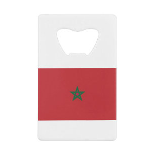 Abrebotellas De Tarjeta De Crédito Bandera de Marruecos