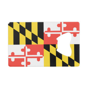 Abrebotellas De Tarjeta De Crédito Bandera de MARYLAND