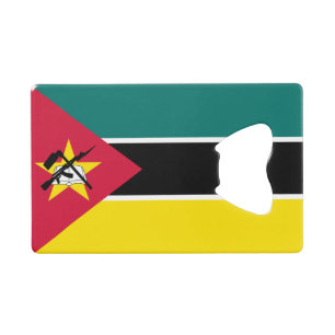 Abrebotellas De Tarjeta De Crédito Bandera de Mozambique