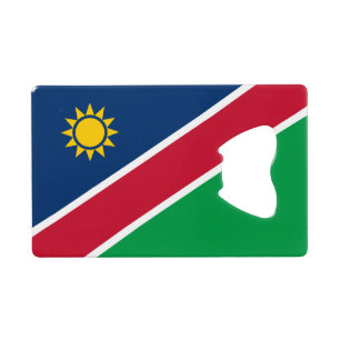 Abrebotellas De Tarjeta De Crédito Bandera de Namibia