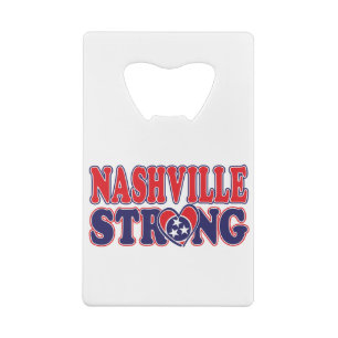 Abrebotellas De Tarjeta De Crédito Bandera de Nashville-Strong-Nashville