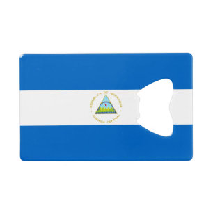 Abrebotellas De Tarjeta De Crédito Bandera de Nicaragua