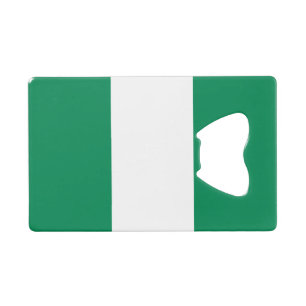 Abrebotellas De Tarjeta De Crédito Bandera de Nigeria