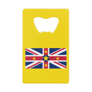 Abrebotellas De Tarjeta De Crédito Bandera de Niue