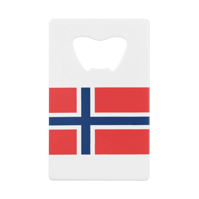 Abrebotellas De Tarjeta De Crédito Bandera de Noruega (Anverso)