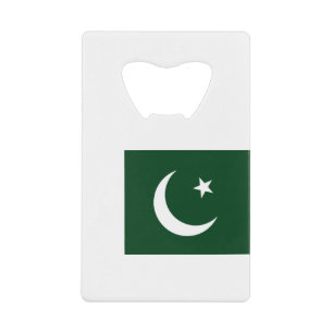 Abrebotellas De Tarjeta De Crédito Bandera de Pakistán