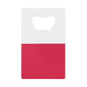 Abrebotellas De Tarjeta De Crédito Bandera de Polonia