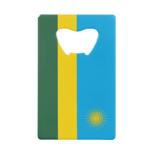 Abrebotellas De Tarjeta De Crédito Bandera de Ruanda