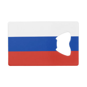 Abrebotellas De Tarjeta De Crédito Bandera de Rusia