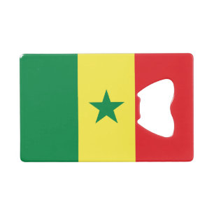 Abrebotellas De Tarjeta De Crédito Bandera de Senegal