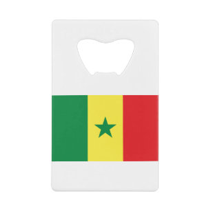 Abrebotellas De Tarjeta De Crédito Bandera de Senegal
