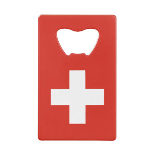 Abrebotellas De Tarjeta De Crédito Bandera de Suiza