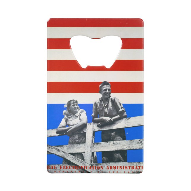 Abrebotellas De Tarjeta De Crédito Bandera estadounidense fotos antiguas de Estados U (Anverso)