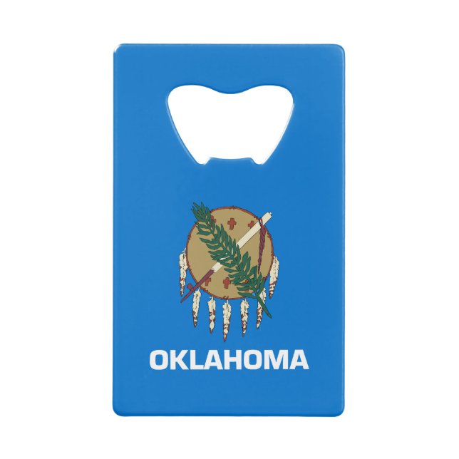Abrebotellas De Tarjeta De Crédito Bandera estatal de Oklahoma (Anverso)
