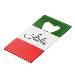 Abrebotellas De Tarjeta De Crédito Bandera italiana