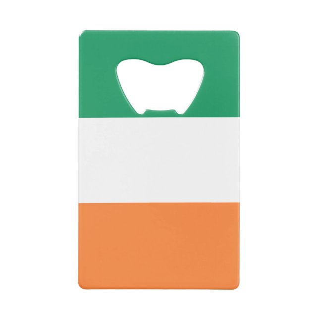 Abrebotellas De Tarjeta De Crédito Bandera nacional de Irlanda, norma irlandesa, cart (Anverso)