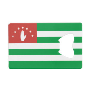 Abrebotellas De Tarjeta De Crédito Bandera patriótica de Abjasia