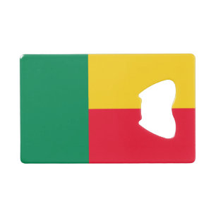 Abrebotellas De Tarjeta De Crédito Bandera patriótica de Benín
