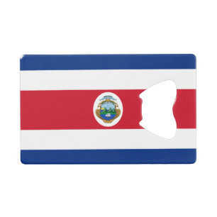 Abrebotellas De Tarjeta De Crédito Bandera Patriótica de Costa Rica