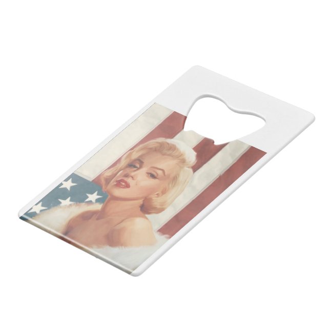 Abrebotellas De Tarjeta De Crédito Bandera ZAZZ de CC15 Marilyn (Ángulo frontal)