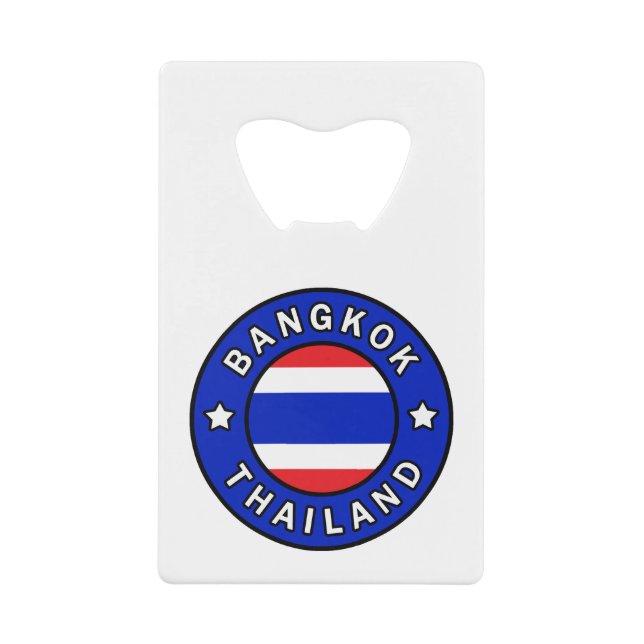 Abrebotellas De Tarjeta De Crédito Bangkok Tailandia (Anverso)