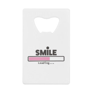 Abrebotellas De Tarjeta De Crédito barra de carga de sonrisa