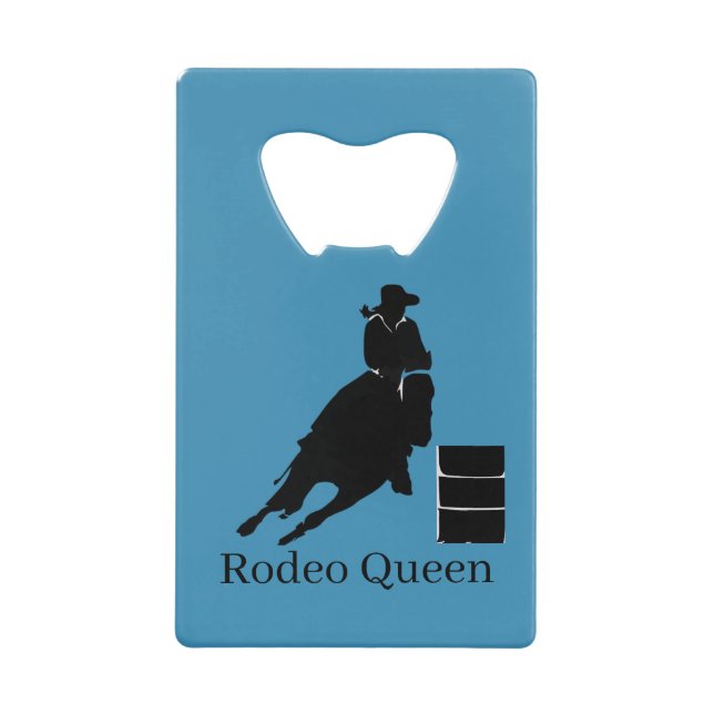 Abrebotellas De Tarjeta De Crédito Barrel Racer (Anverso)