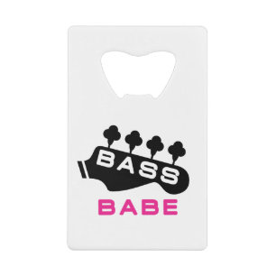 Abrebotellas De Tarjeta De Crédito Bass Babe Regalo Para Baid