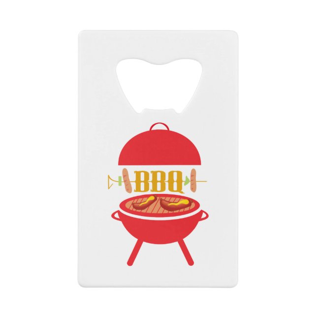 Abrebotellas De Tarjeta De Crédito bbq (Anverso)
