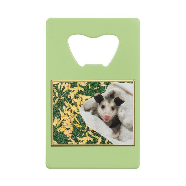 Abrebotellas De Tarjeta De Crédito Bebé Dulce Adorable Opossum (Anverso)