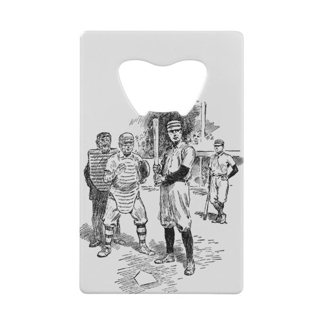 Abrebotellas De Tarjeta De Crédito Béisbol: Jugadores (Reverso)