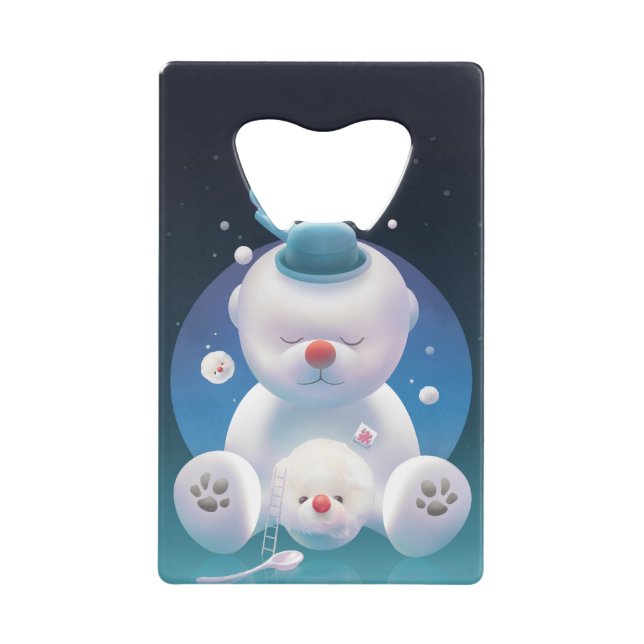 Abrebotellas De Tarjeta De Crédito Bichon Ice Shaver Dreamland (Anverso)