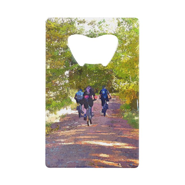 ABREBOTELLAS DE TARJETA DE CRÉDITO BICICLETA DE MONTAÑA (Anverso)