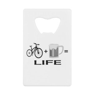 Abrebotellas De Tarjeta De Crédito ¡Bicicletas y cerveza!