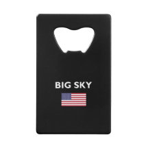 Big Sky USA Bandera estadounidense Color oscuro