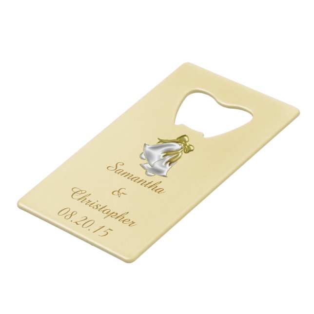 Abrebotellas De Tarjeta De Crédito Boda de oro (Ángulo frontal)