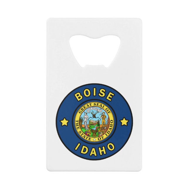 Abrebotellas De Tarjeta De Crédito Boise Idaho (Anverso)
