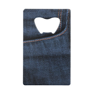 Abrebotellas De Tarjeta De Crédito Bolsillo de jeans azules